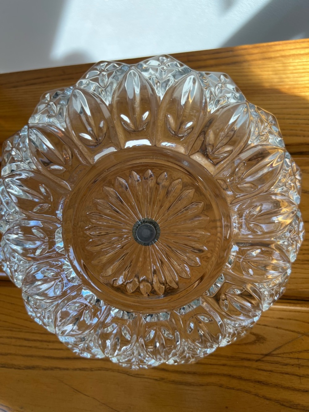 Clear Glass Decorative Two-Tier Handle Serving Dish - Picture 9 of 11